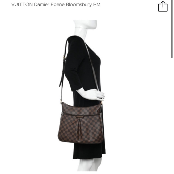 LOUIS VUITTON 
Damier Ebene Bloomsbury PM - Picture 2 of 3